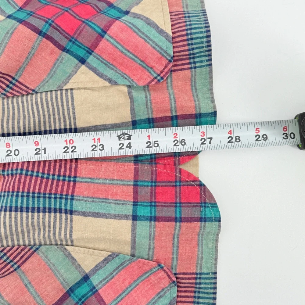 Vintage Country Suburbans Plaid Blazer USA‎ Made Casual Career One Button sz10